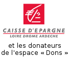 Caisse D'Epargne Loire Drome Ardeche et les donateurs
